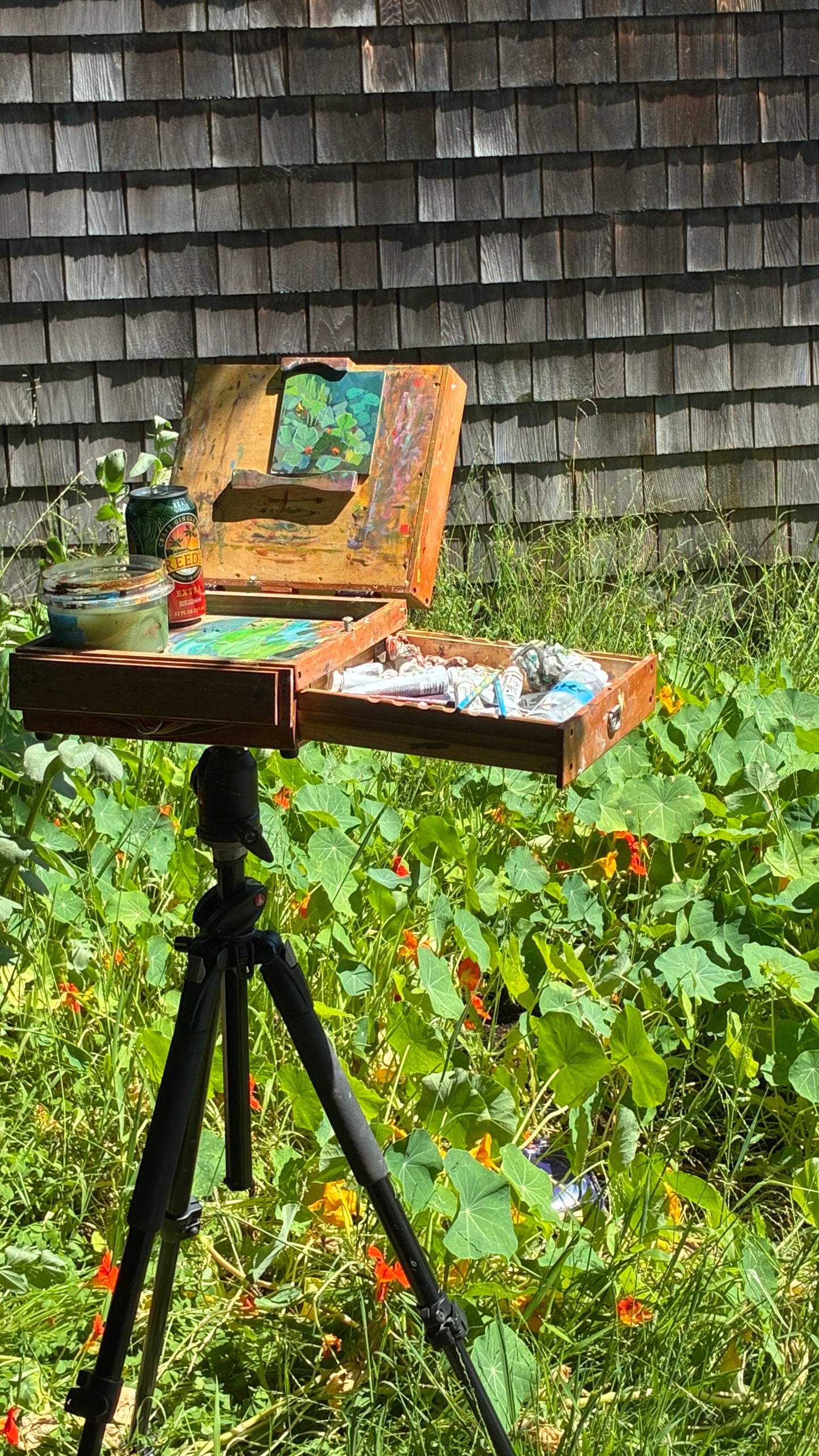 Plein Air April # 2, Original 4" painting