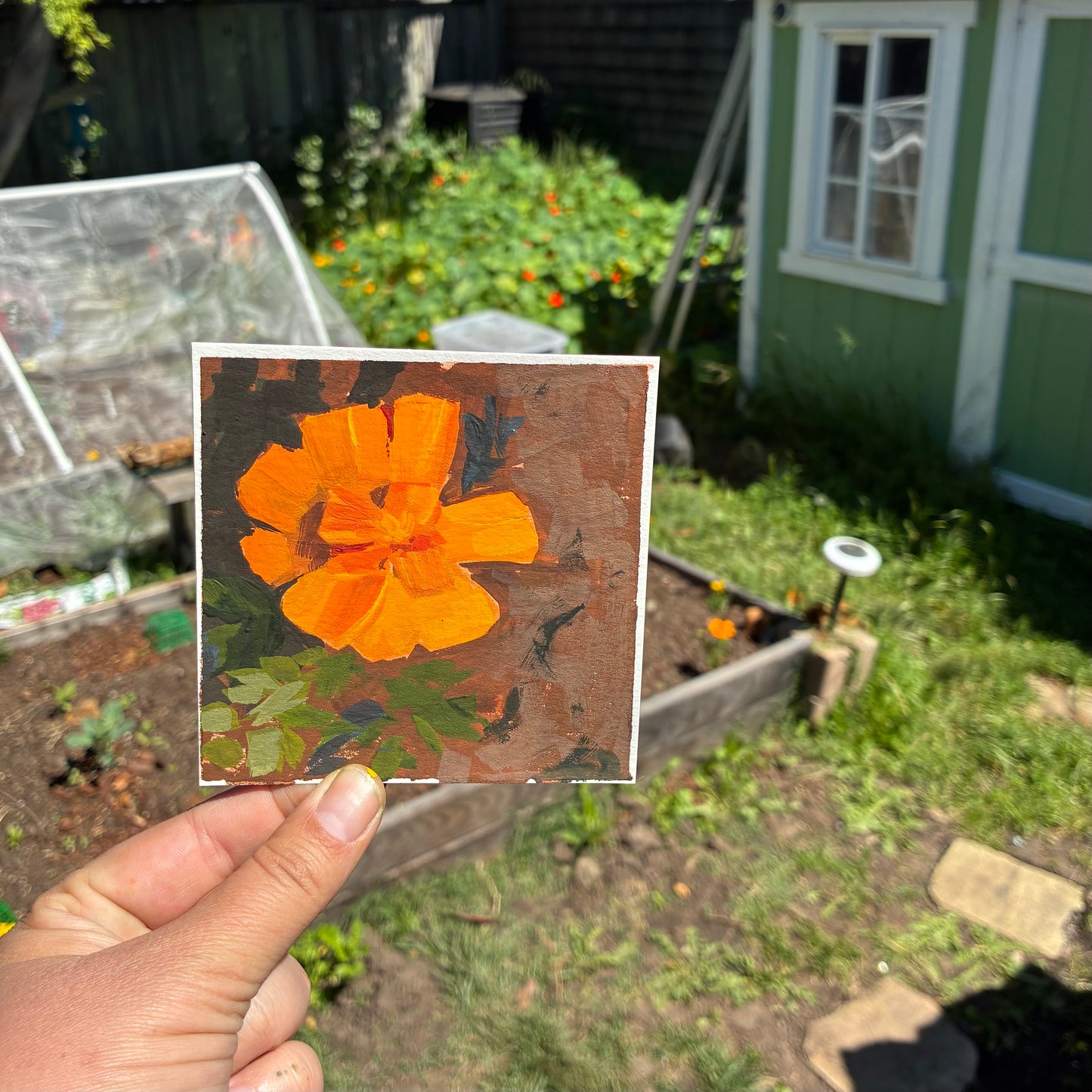 Plein Air April # 3, Original 4" painting