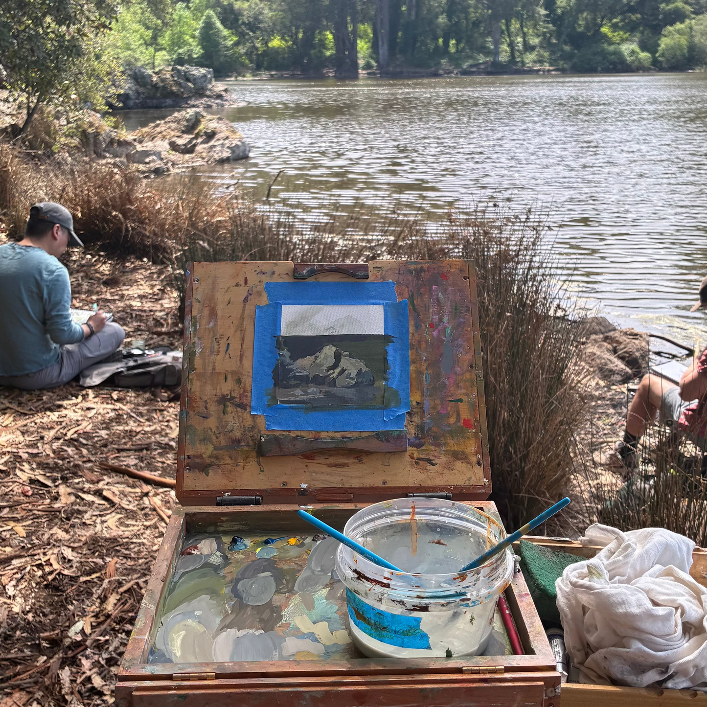 Plein Air April # 4, Original 4" painting