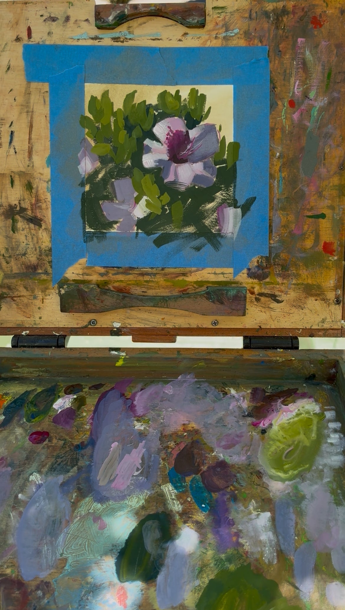 Plein Air April # 5, Original 4" painting