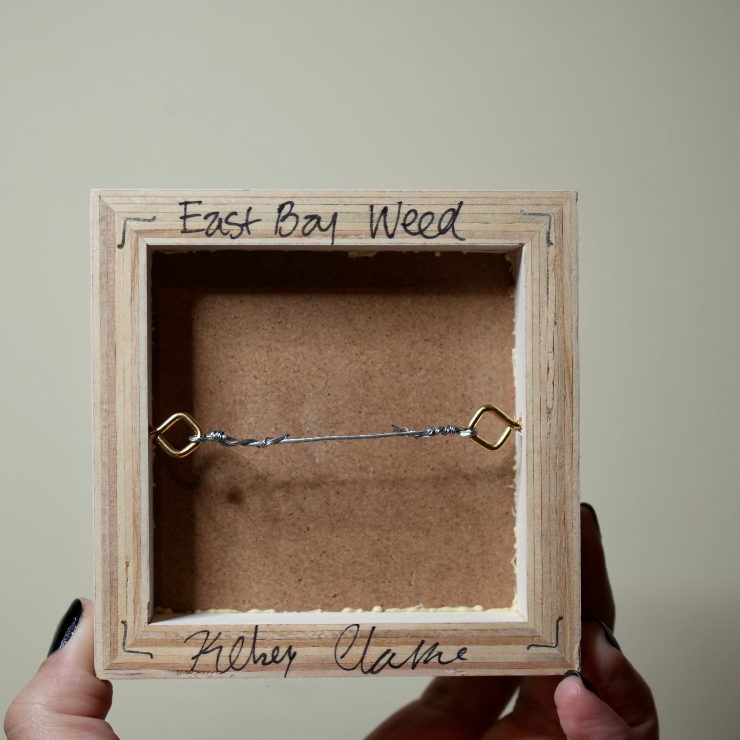 East Bay Weed 4"x4" original painting