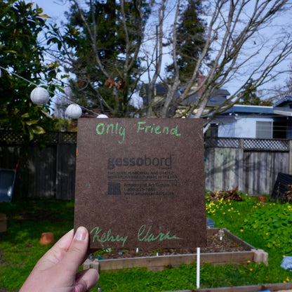 Only Friend 6"x6" original oil painting