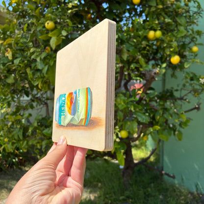 Headlands Party Wave 6" Original Painting