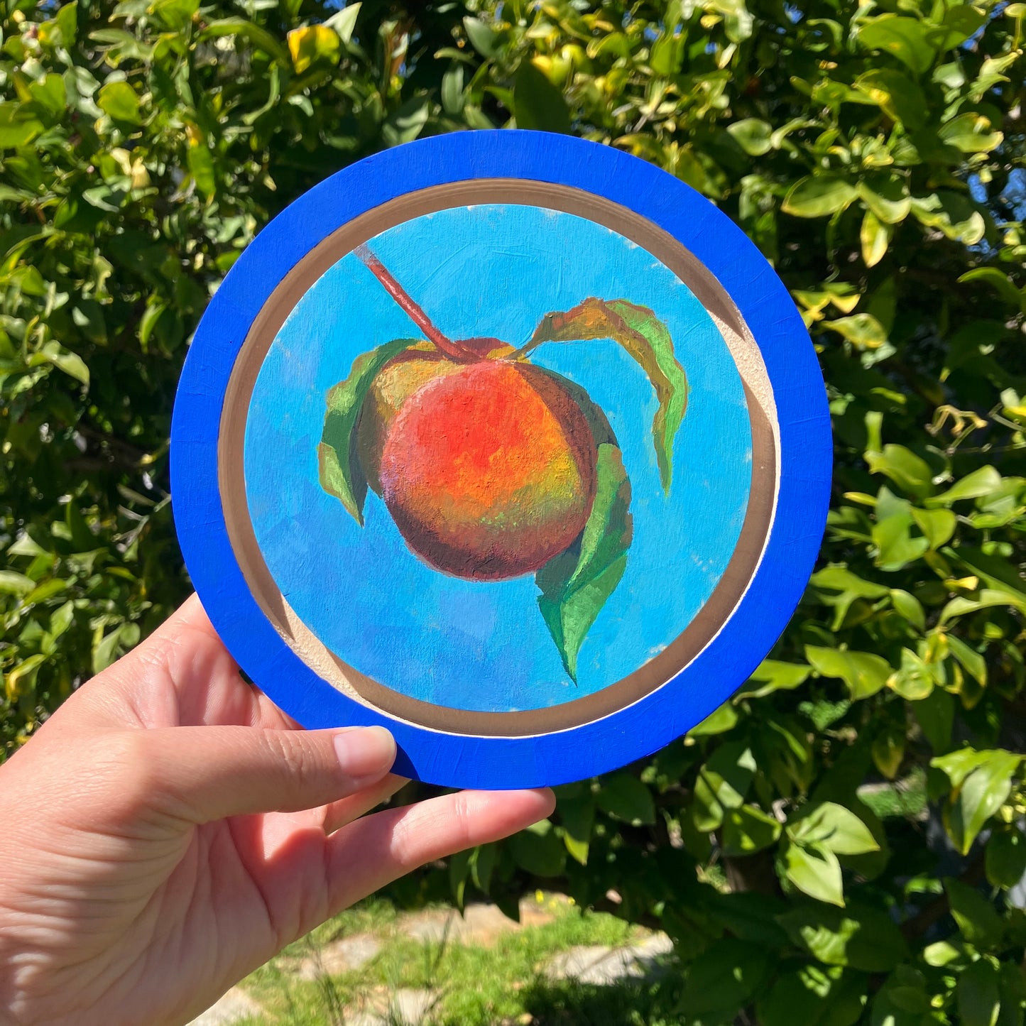 Peachy 6.5"  Original painting