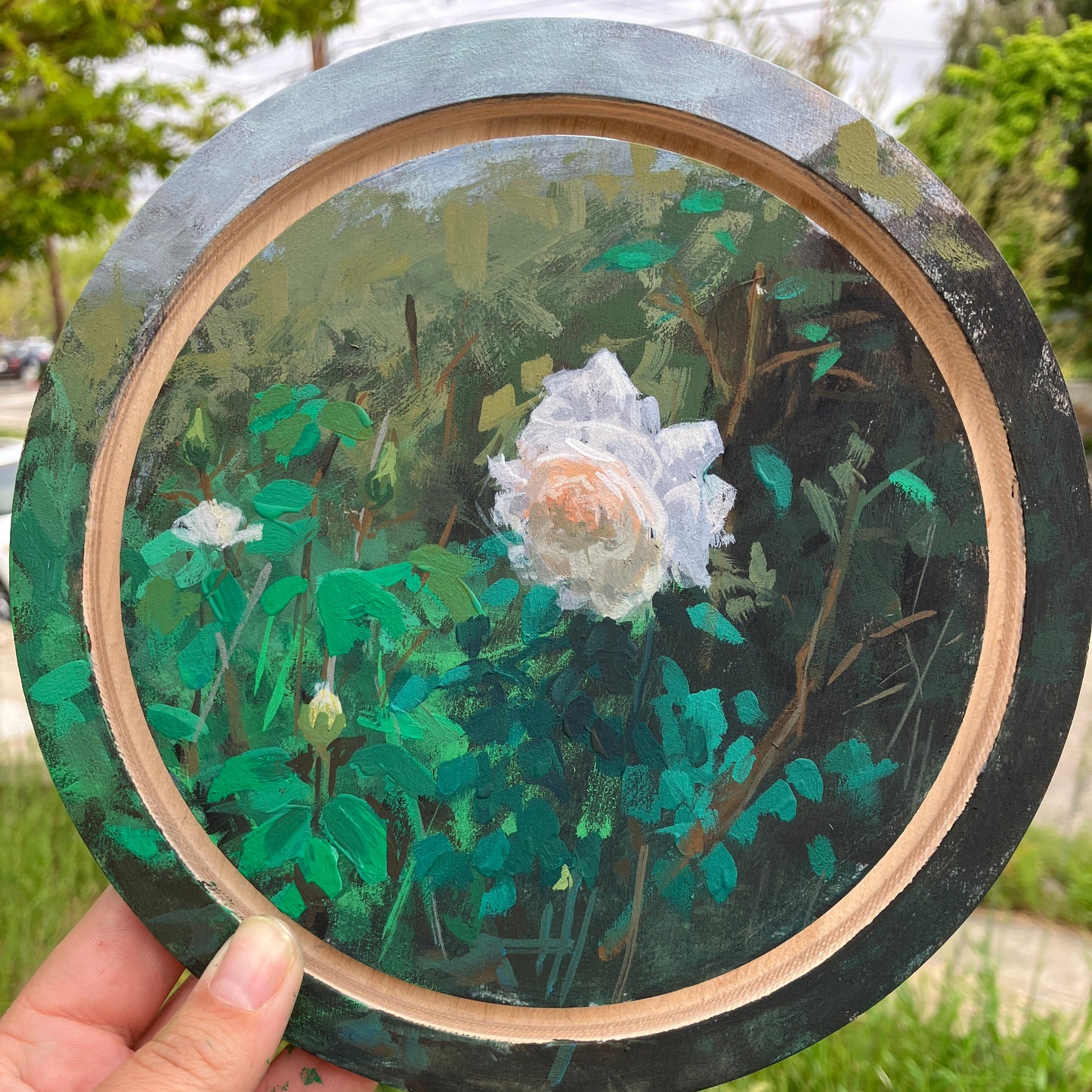 Greenway Rose 7.5" original painting