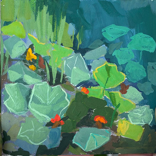 Plein Air April # 2, Original 4" painting