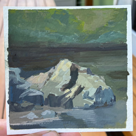 Plein Air April # 4, Original 4" painting