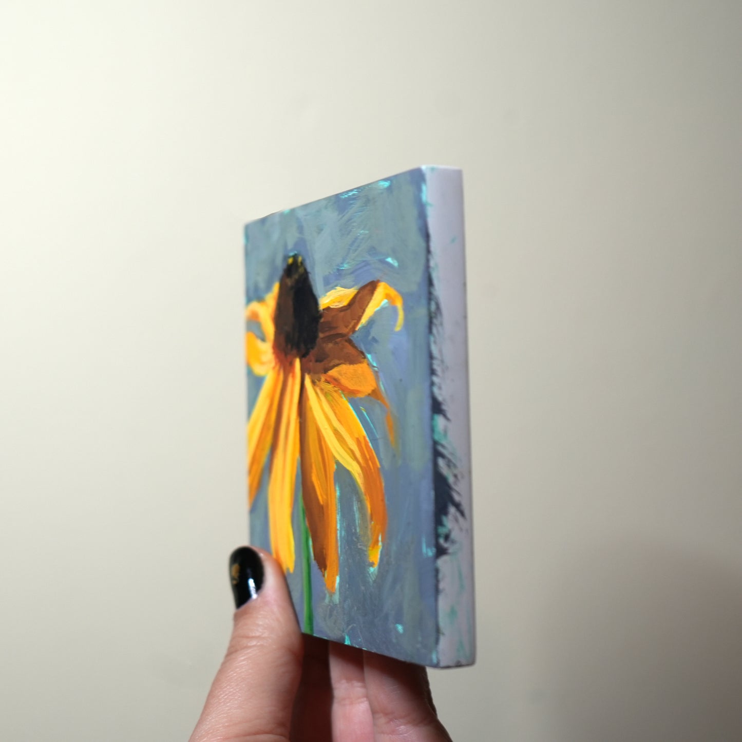Black Eyed Susan 4"x4" original painting