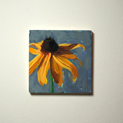 Black Eyed Susan 4"x4" original painting