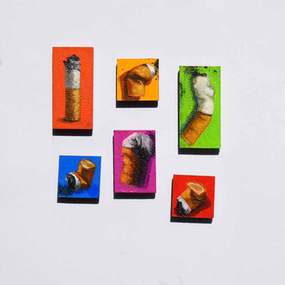 Hand Painted Cigarette Magnet