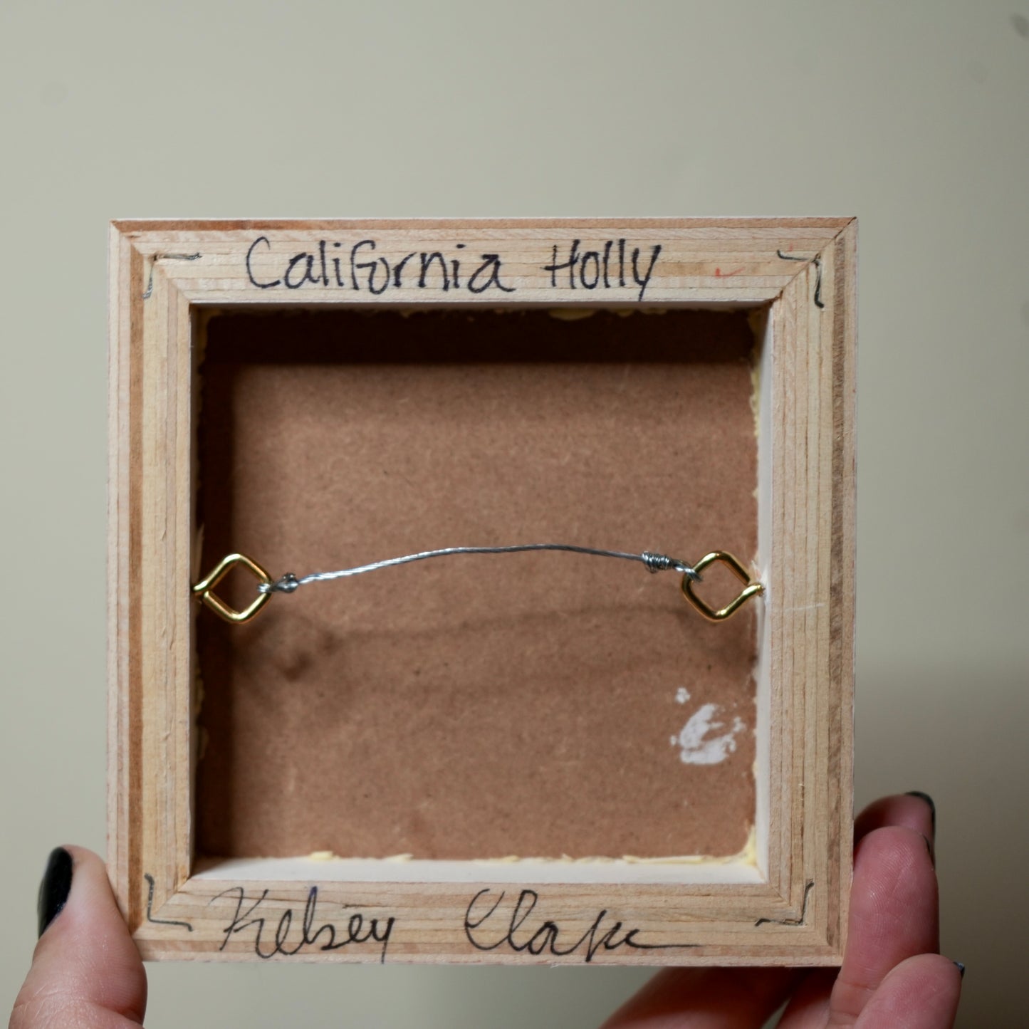 California Holly 4"x4" original painting