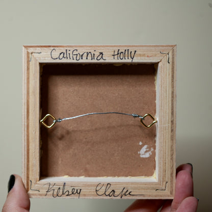 California Holly 4"x4" original painting