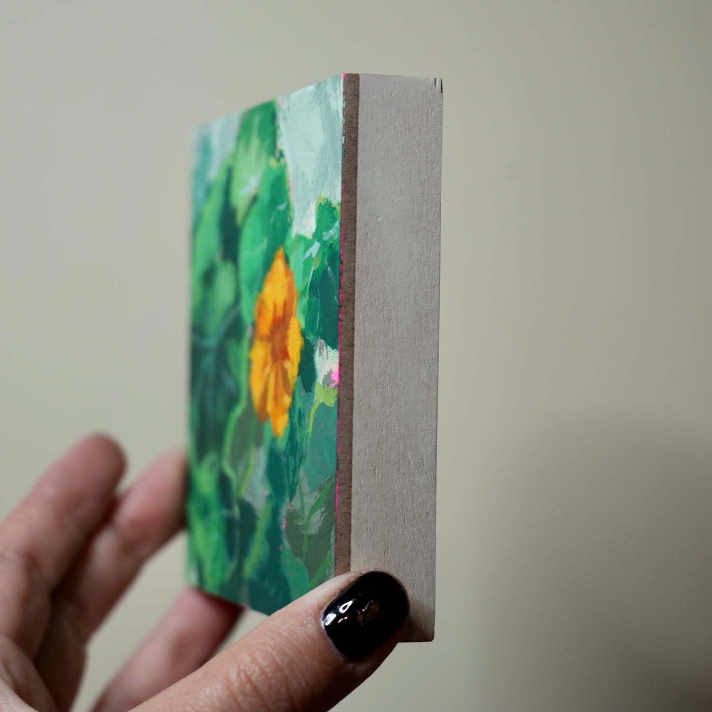 East Bay Weed 4"x4" original painting