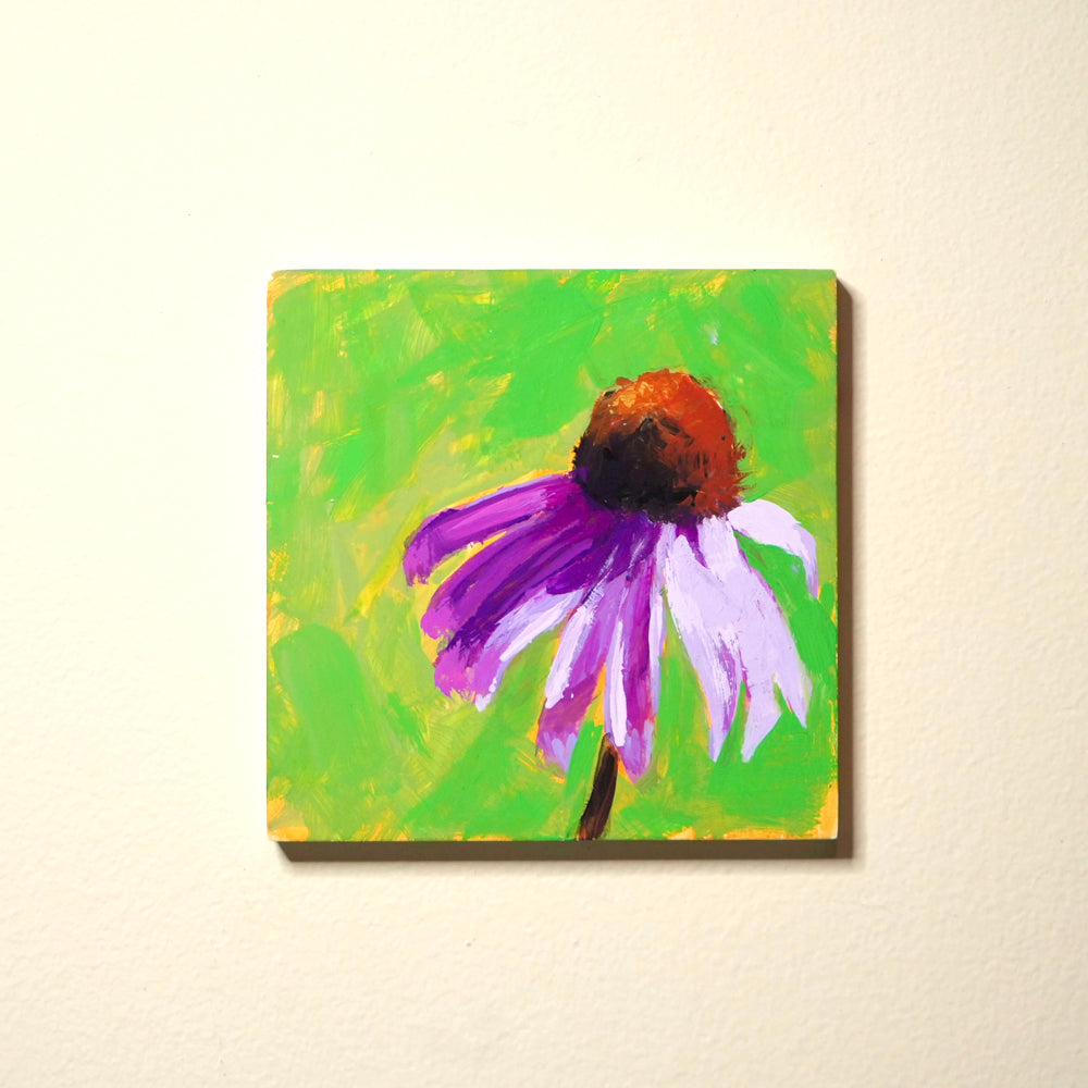 Echinacea 4"x4" original painting