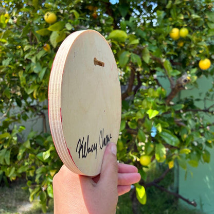 Cherries - 6.5" original painting on wood panel