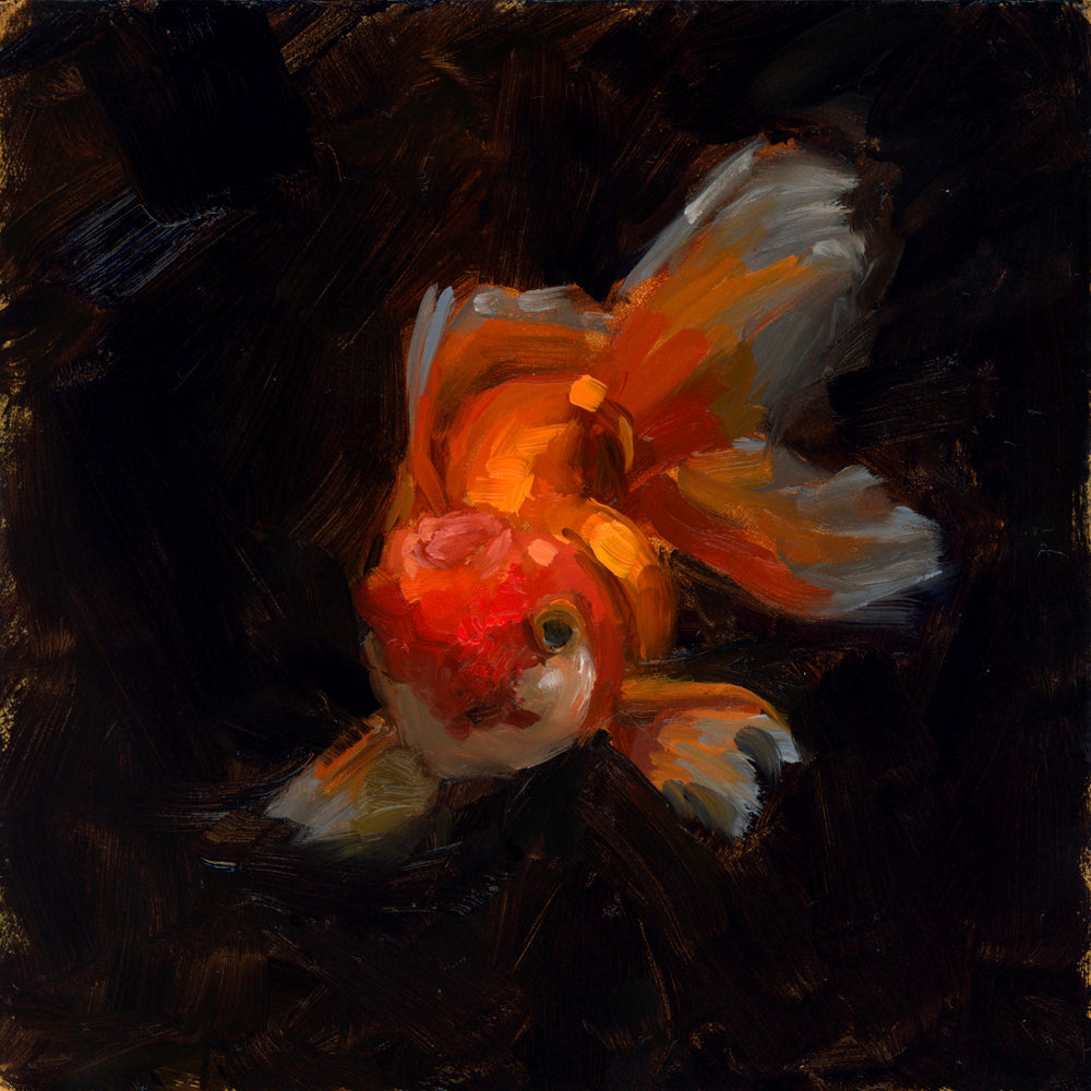 Only Friend 6"x6" original oil painting