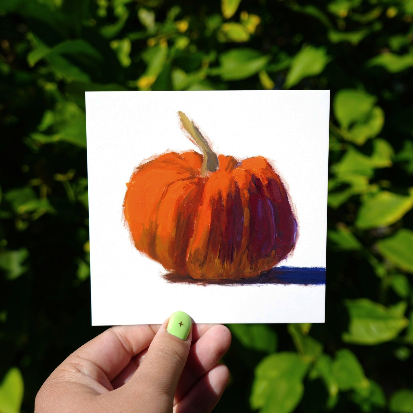 Orange Pumpkin Postcard