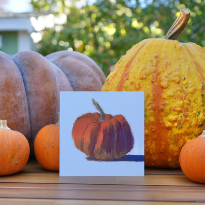 Orange Pumpkin Postcard