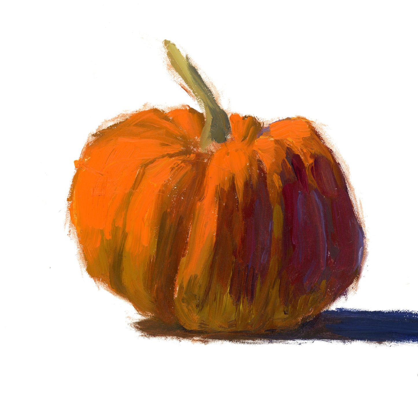 Orange Pumpkin Postcard