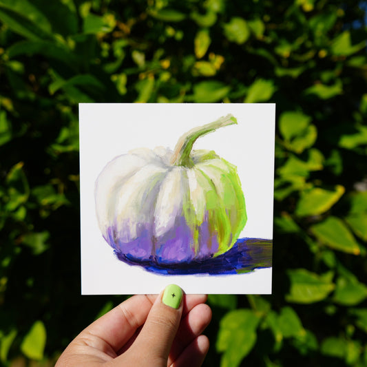 White Pumpkin Postcard